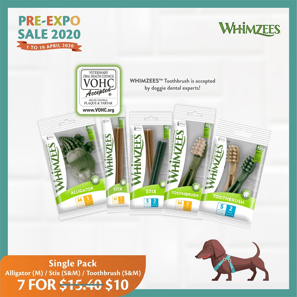 Pre-Expo Sale 2020 - Whimzees Single Pack 7 for $10 Deal