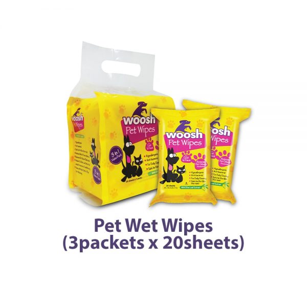 Woosh Pet Wipes Silversky Pets
