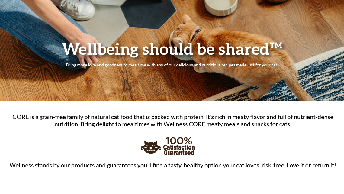 Wellness CORE Cat Food Description Image