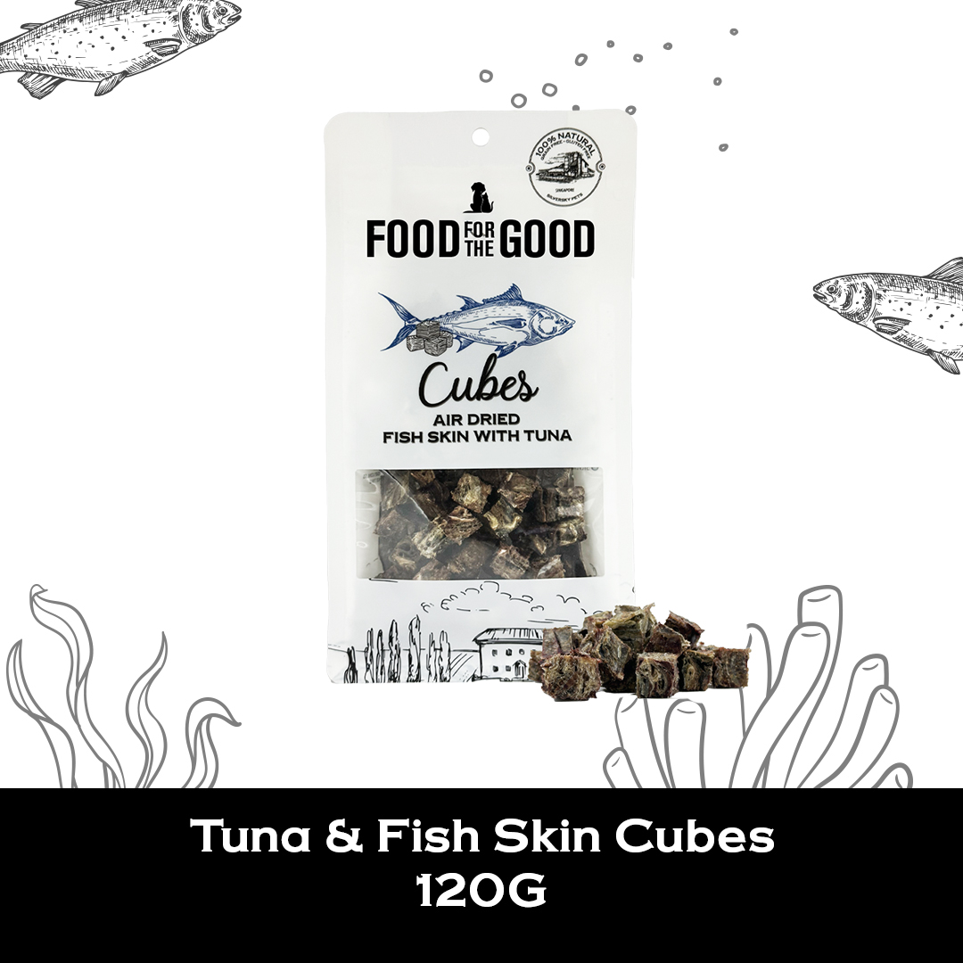 Air Dried Tuna & Fish Skin Cubes