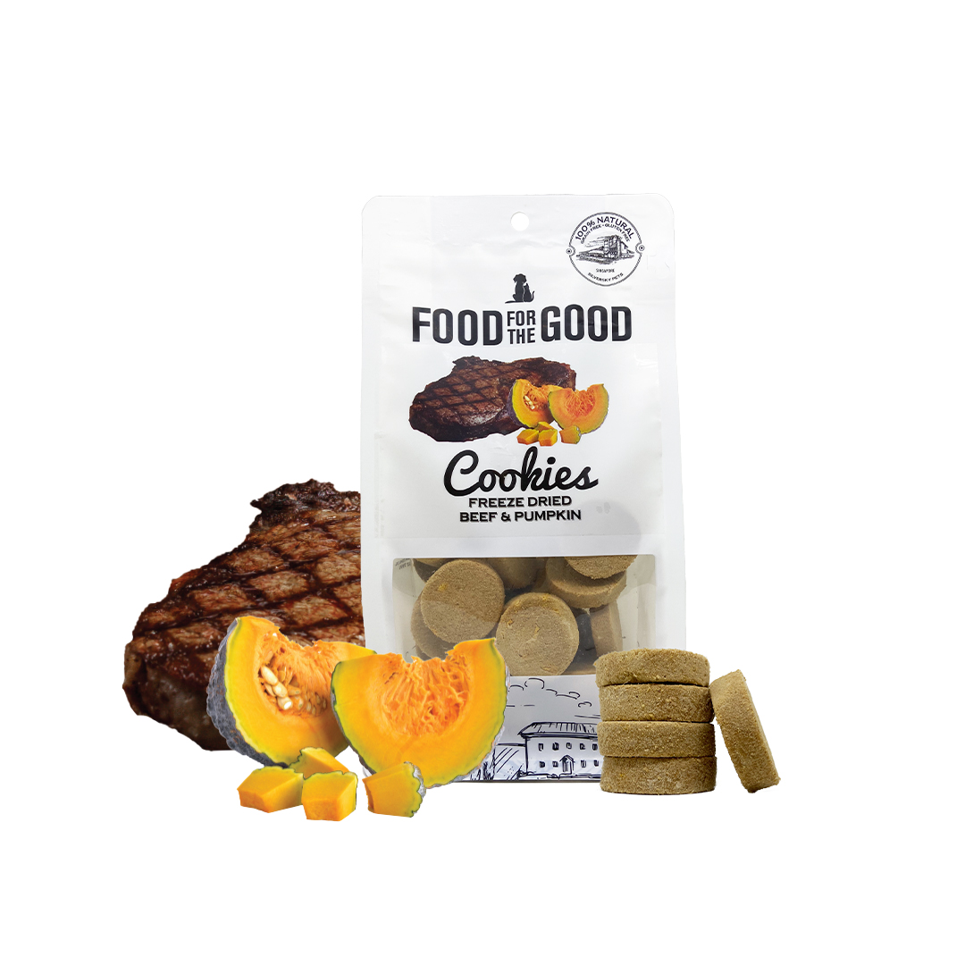 Freeze Dried Beef & Pumpkin Cookies