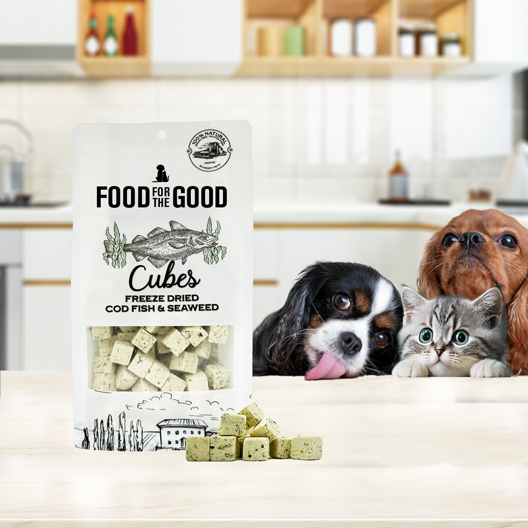Freeze Dried Codfish & Seaweed Cubes
