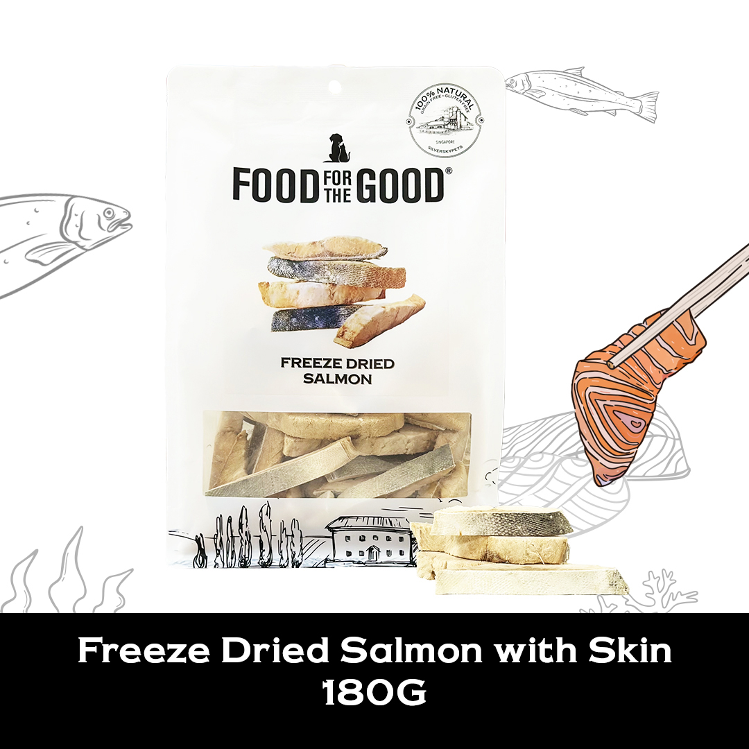 Freeze Dried Salmon with Skin