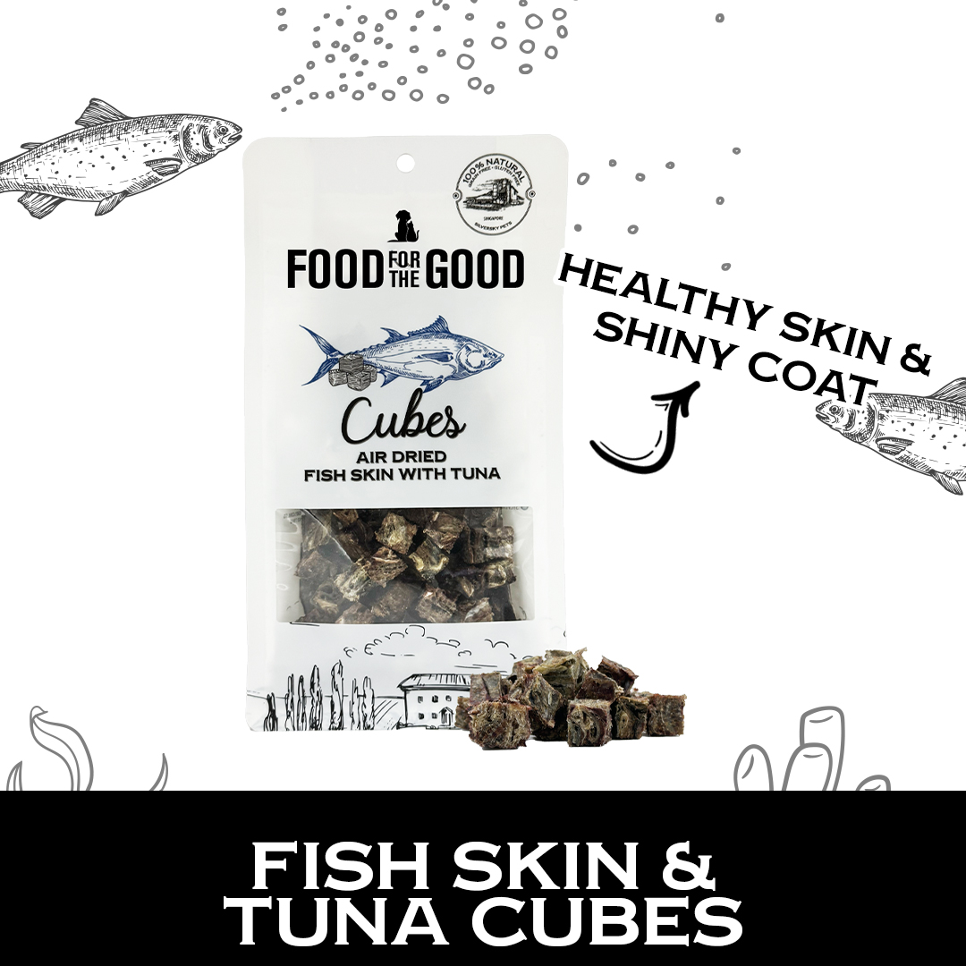 Food For The Good Air Dried Fish Skin & Tuna Cubes