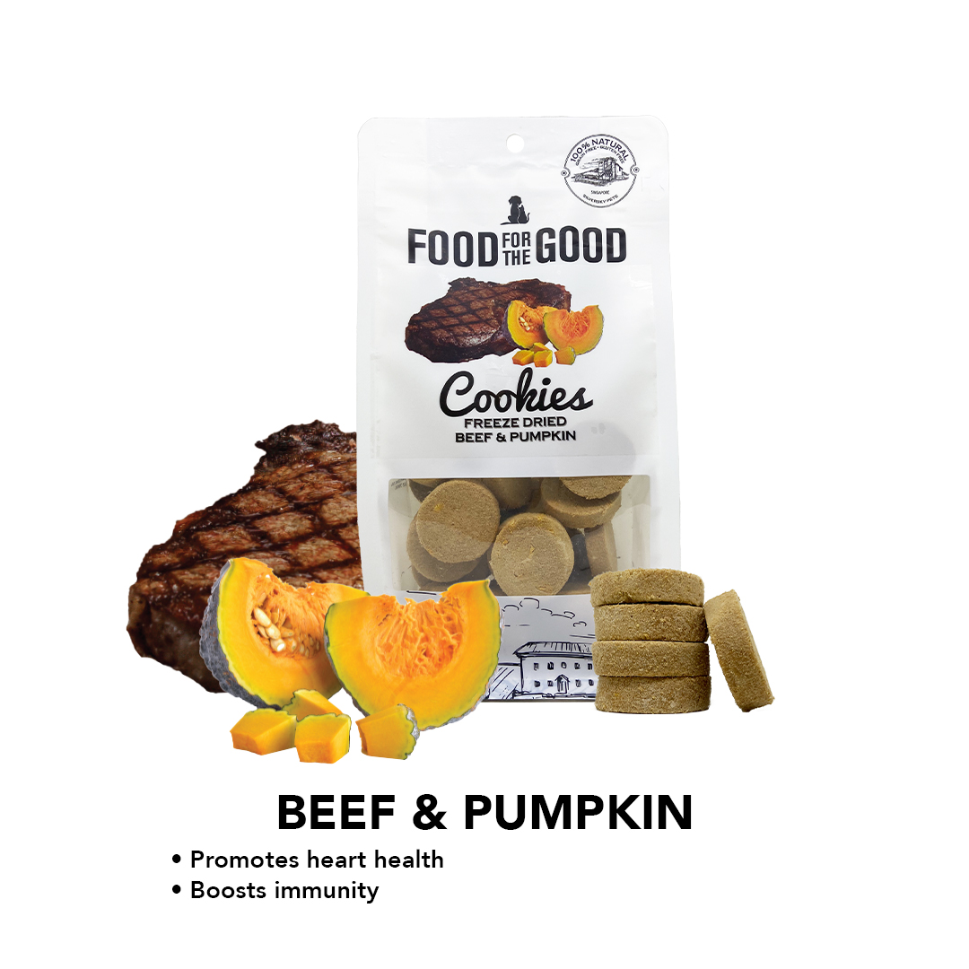 Food For The Good Freeze Dried Cookies - Beef & Pumpkin