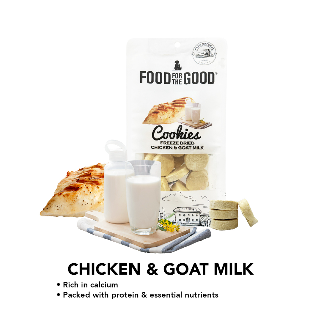 Food For The Good Freeze Dried Cookies - Chicken & Goat Milk