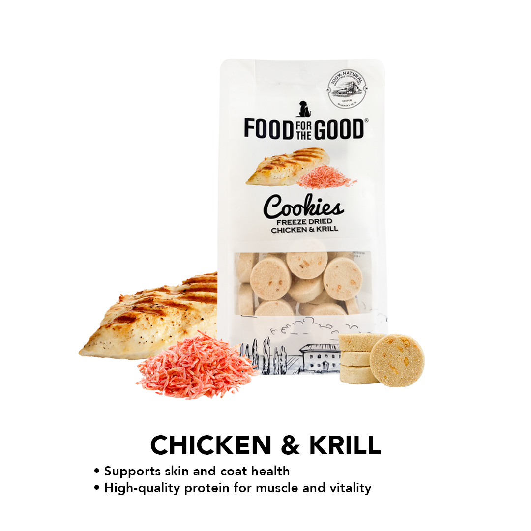 Food For The Good Freeze Dried Cookies - Chicken & Krill