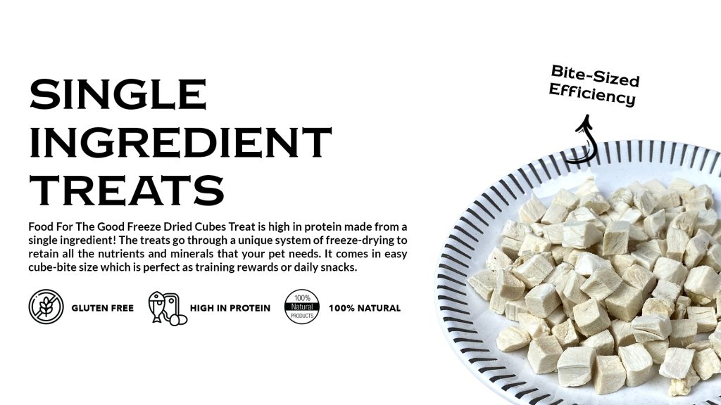 Food For The Good Freeze Dried Cubes - Info Banner